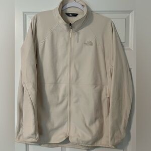 Women’s ivory The North Face full zip jacket size XL